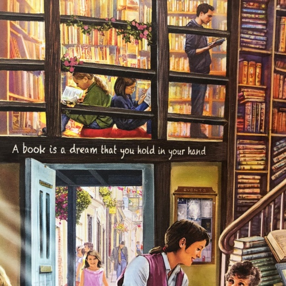 LOCAL BOOKSTORE 1000pc JIGSAW PUZZLE BY WHITE MOUNTAIN PUZZLES - Picture 2 of 6